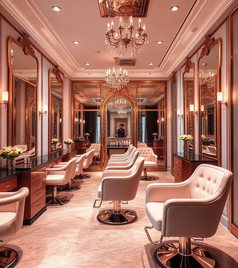 Interior of Opera Prime Salon in Raipur